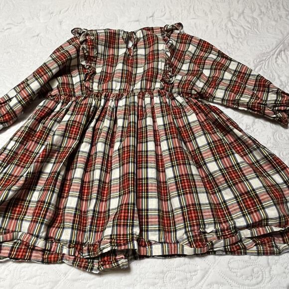 Crewcuts Snowy Stewart Tartan Plaid Dress Size 7 - Picture 5 of 6